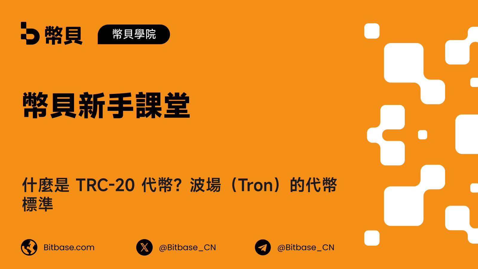 什麼是 TRC-20 代幣？波場（Tron）的代幣標準